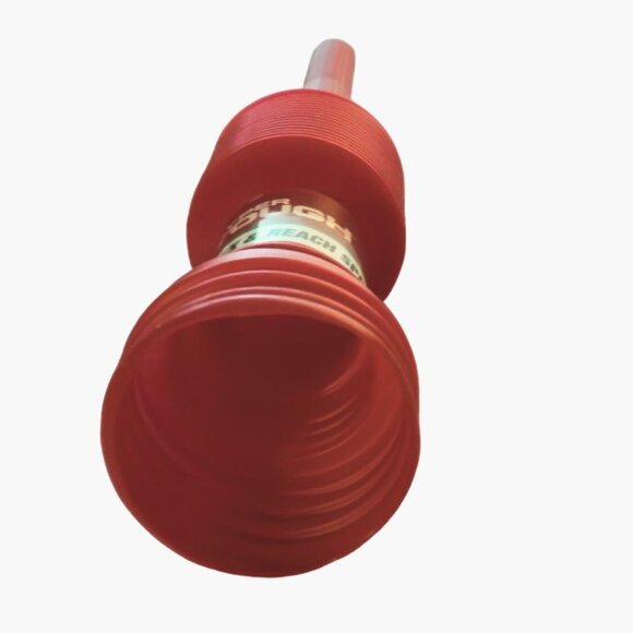 Hyper Tough Flex Reach Spout Funnel Nozzle Red Plastic Compact Auto fluids - Picture 4 of 5